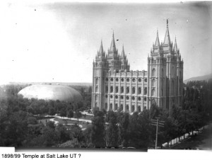 Salt Lake Mormon Temple 1898